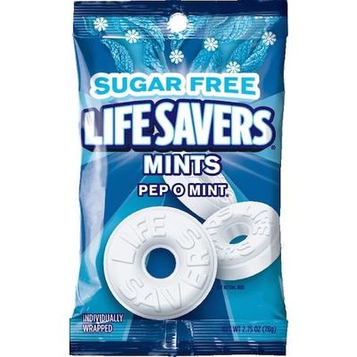 Life Savers Sugar Free Hard Candy Breath Mints With Refreshing Taste Individually Wrapped - Pack of 2