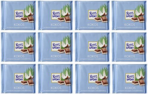Ritter Sport Kokos,3.52 Ounce (Pack of 12)