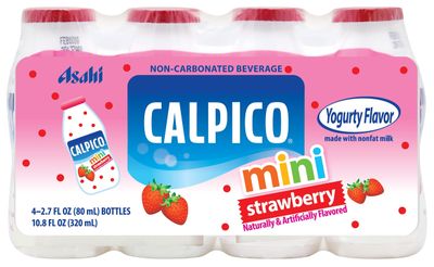 Calpico Mini Strawberry 2.7 fz, (Pack of 10)