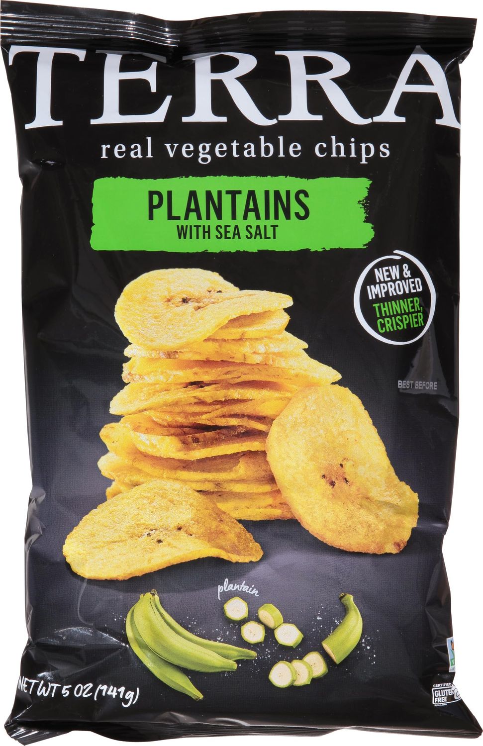 Terra Plantains Real Sea Salt Vegetable Chips 5 oz