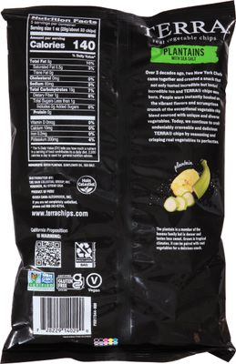 Terra Plantains Real Sea Salt Vegetable Chips 5 oz