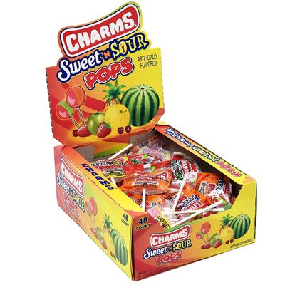 Charms Sweet &amp; Sour Pops 48ct