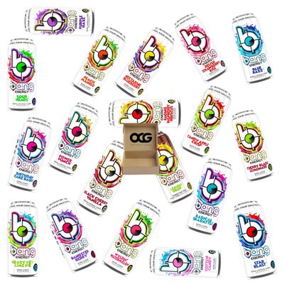Generic Bang energy Drink, Gluten Free, Sugar-Free 21 FLAVOR ROULETTE VARIETY PACK (6-pack) By OCG