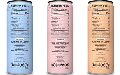 Pop &amp; Bottle, Oat Milk Lattes - Cold Brew, Maca, Antioxidants, Ashwagandha, MCT Oil, Collagen, Organic, Diary Free, Gluten Free, Lightly Sweetened with Dates - Variety, 8 Fl Oz (12 Pack)