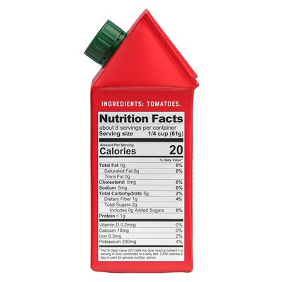 Pom Tomato Sauce - Creamy, Velvety Italian Sauce with a Touch of Salt, No Additives or Preservatives - Made from 100% Fresh Italian Tomatoes - 17.64oz BPA-Free Carton (Pack of 12)