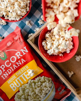 Popcorn Indiana Movie Theater Butter - Rich Butter Movie Theater Popcorn, Authentic &amp; Gourmet Flavor, Gluten Free, 5.5 Oz (6 Pack)