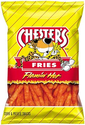 Chester's Flamin' Hot Fries - Snack Pack of 16 Gluten Free Healthy Chips &amp; Crisps- Bulk Snacks &amp; Individual Chips - Variety Chips for All Adults, Teenagers, and Kids Snacks, 1.75 Ounce Bags