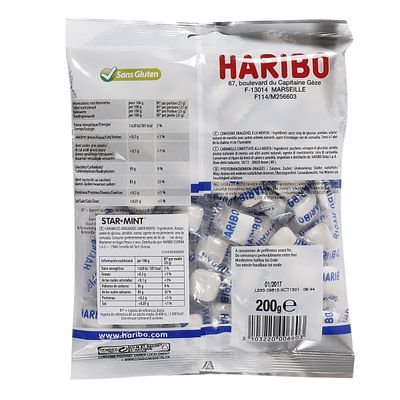 Haribo Starmint Fracheur Menthe Intense 200g