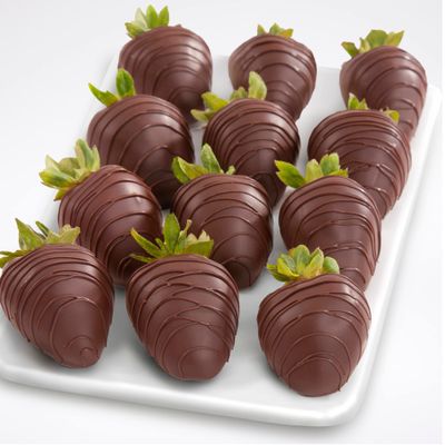 A Gift Inside 12 Dreamy Dark Chocolatey Covered Strawberries