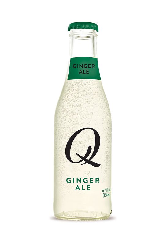 Q Mixers Premium Ginger Ale: Real Ingredients &amp; Less Sweet, 6.7 Fl Oz (24 Bottles)