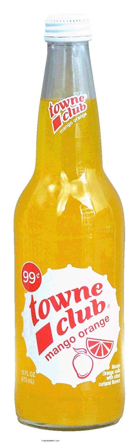 towne club mango orange soda with other natural flavors 16 fl oz Glass Bottle(s) (pack of 12)