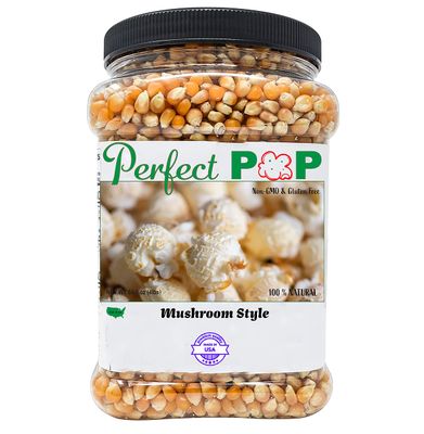 Concession Essentials Premium Gourmet Mushroom Extra Large Popcorn Kernels - 4lbs