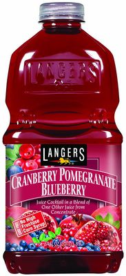 Langers Juice Cocktail, Cranberry Pomegranate Blueberry, 64 Ounce (Pack of 8)