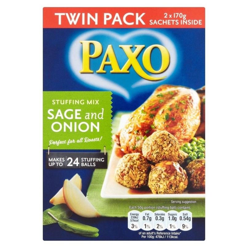 Paxo Sage &amp; Onion Stuffing (340g)