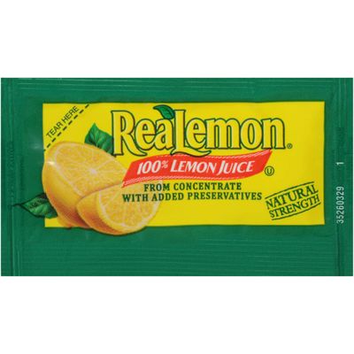 ReaLemon Lemon Juice, 0.14-Ounce Single Serve Packages (Pack of 200)