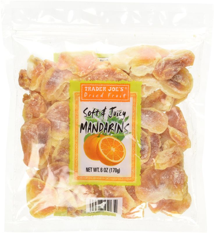 Trader Joe's Dried Fruit Soft &amp; Juicy Mandarins 6 Oz, (Pack of 5)