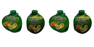 ReaLime Lime Juice | Lime Juice From Concentrate | 2.5 oz Each Bottle | Pack of 4