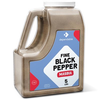 Dependable Food Fine Ground Black Pepper - 5 Lb