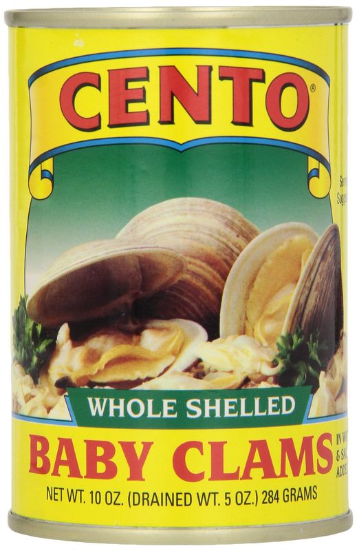 Cento Whole Baby Clams, 10-Ounce Cans (Pack of 12)