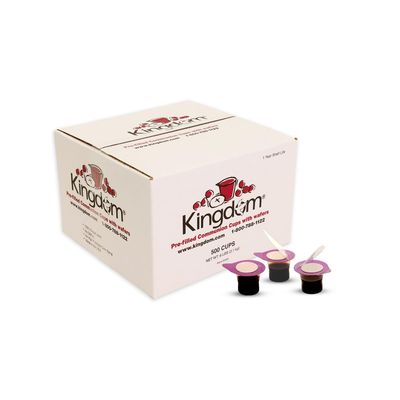 Kingdom Easy Open Prefilled Communion Cup with Wafers500ct Sealed in a SingleServing Container with OneYear Shelf Life Perfect for Holy Eucharist Celebration in Hospitals Summer Camps and more