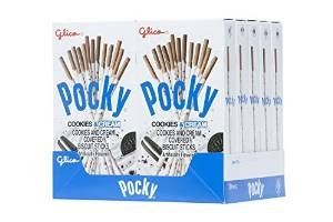 Glico Pocky Biscuit Sticks, Cookies &amp; Cream, 1.41 oz ( Pack of 10 )