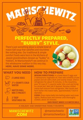 Manischewitz Matzo Ball Mix, 5 Oz. (3 Pack) Easy Prep | Kosher for Passover | Nothing Artificial | No MSG | Classic Fluffy Texure