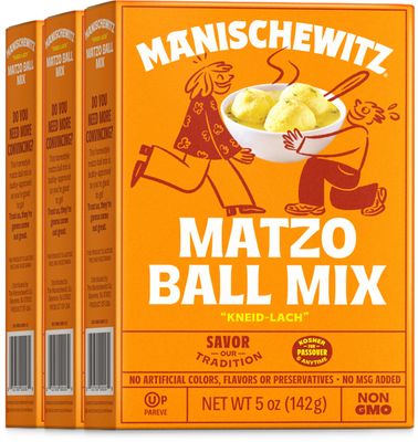 Manischewitz Matzo Ball Mix, 5 Oz. (3 Pack) Easy Prep | Kosher for Passover | Nothing Artificial | No MSG | Classic Fluffy Texure