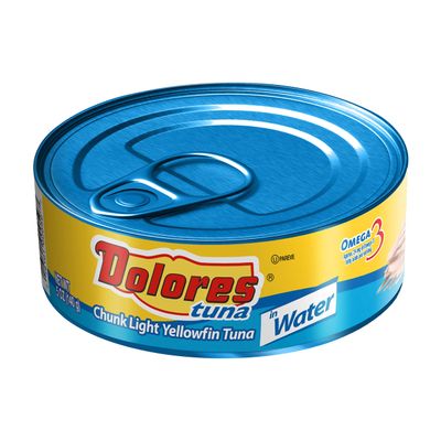 Dolores Tuna Chunk Light Yellowfin Tuna in Water, 5oz Canned Tuna (Pack of 1)