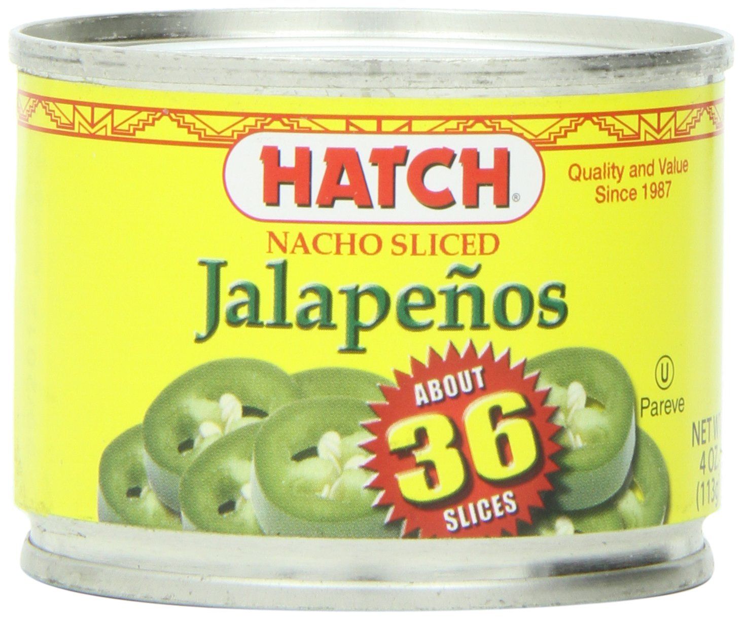 Hatch Chile Company Hatch Nacho Sliced Jalapenos, 4-Ounce (Pack of 12)