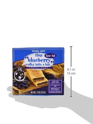 Trader Joe's Blueberry Cereal Bars 6 ct (Pack of 2)