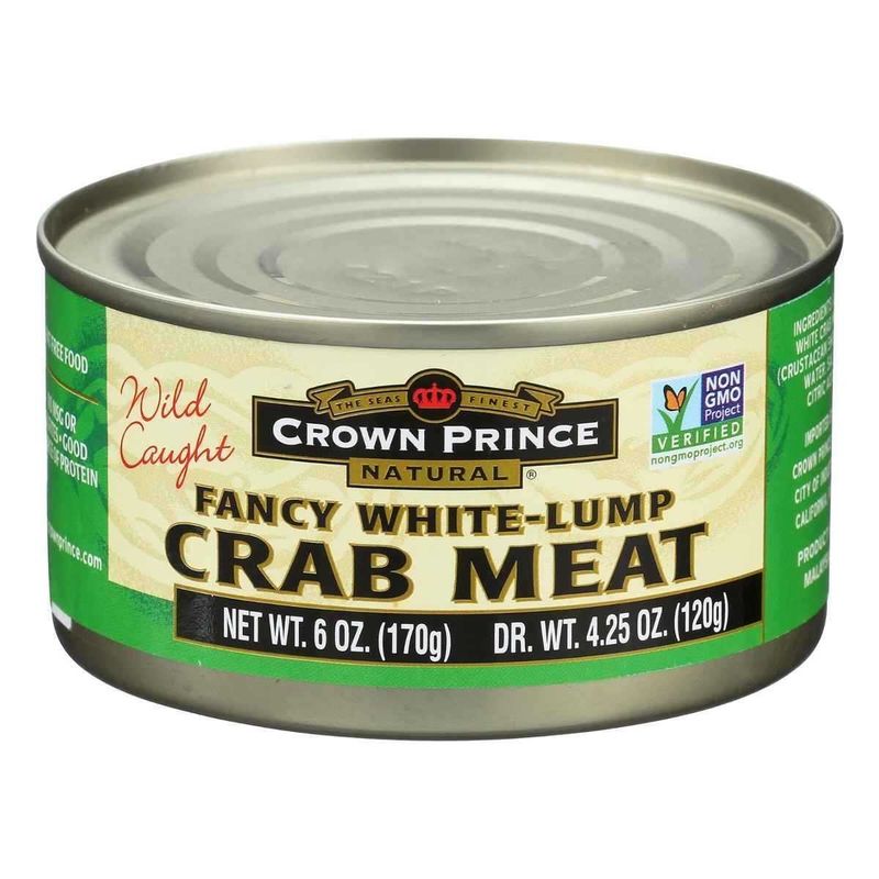 Crown Prince Fancy White Crab Meat, 6-ounce Cans (Pack of 6)