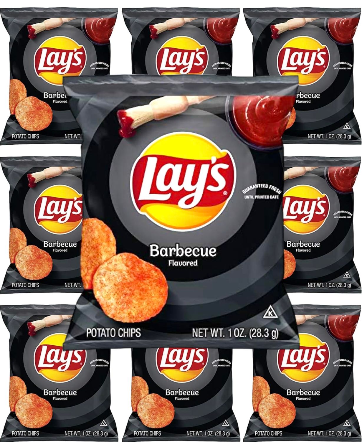 Lay&#39;s Potato Chips, Barbecue, 1oz, 10 Count