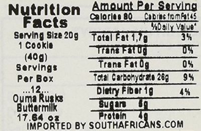 Ouma Buttermilk Rusks 500g (2 Pack)
