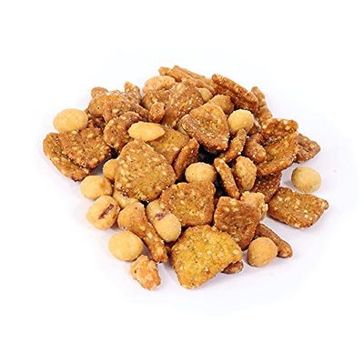 Oregon Farm Fresh Snacks Honey Roasted Nuts and Crackers Mix - Locally Made Honey Roasted Sesame Sticks and Nuts Mix - Enjoy The Perfect Mix of Sweet &amp; Salty - Honey Roasted Mixed Nuts (16oz)