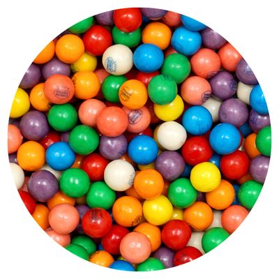 Gumballs for Gumball Machine, 0.5 Inch Mini Gumballs, Approx. 560 Pieces, 2lb Bulk Bag, Dubble Bubble Assorted Fruit Flavored Bubble Gum, Gumball Machine Refills