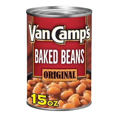 Van Camp&#39;s Original Baked Beans, Canned Beans, 15 OZ (Pack of 12)