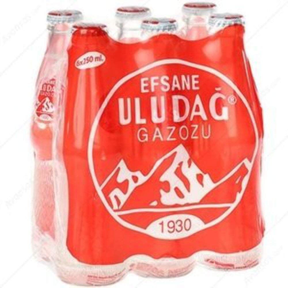Uludag Legendary Gazoz (6 Pack) Fruit Flavoured Fizzy Soft Drink