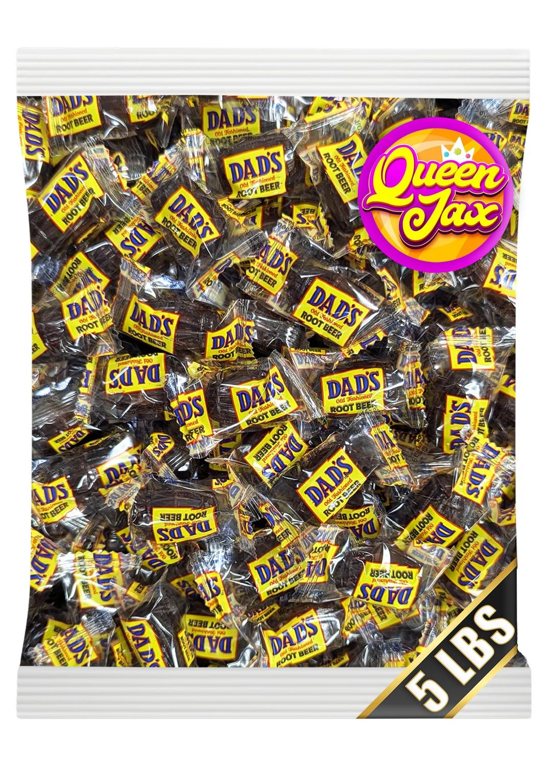 Dads Root Beer Barrels Hard Candy  5 LB  Root Beer Candy  Old Fashioned Candy  Vintage Candy  Rootbeer  Nostalgic Candy  Rootbeer Barrels Hard Candy Old Fashion Candy  Repackaged by Queen Jax