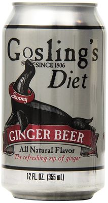 Gosling's Diet Ginger Beer 12 Oz. Can, 12 Count