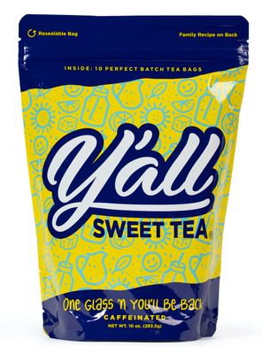 Y&#39;all Sweet Tea - Pack of 10 Perfect Batch Tea Bags - One Gallon Size (Caffeinated)