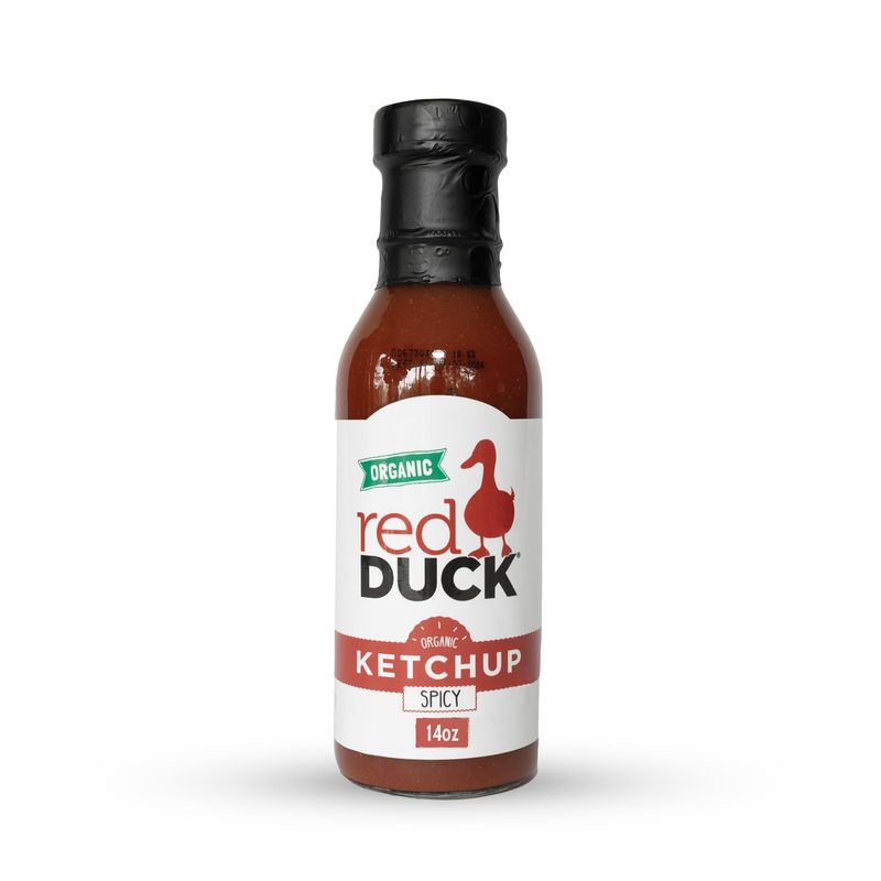 Red Duck Spicy Organic Ketchup - Gluten-Free, Vegan, ALL NATURAL 14 ounces
