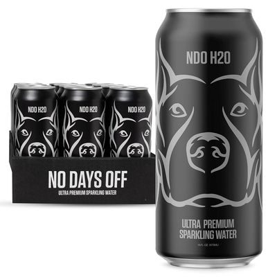 NO DAYS OFF Premium Water (Sparkling), 12 Pack - 16 fl oz/can, 5.68L Total, Reverse Osmosis Canned Water, Carbonated