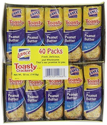 Lance Toasty Peanut Butter Sandwich Crackers (40 Count)
