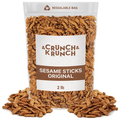 Sesame Sticks - Delicious and Fresh Sesame Sticks Snacks with the Perfect Flavor for Midday Snacking, Office On-The-Go Indulgence, 2LB