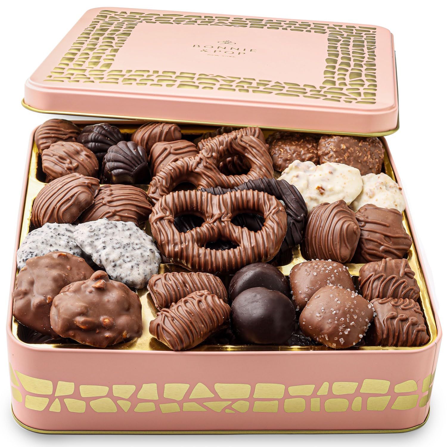 Gift Basket for Women | Chocolate Gift Box for Woman | Prime Gift Set for Christmas, Holidays, Mom, Wife, Girlfriend, Lover, Romantic | Bonnie and Pop