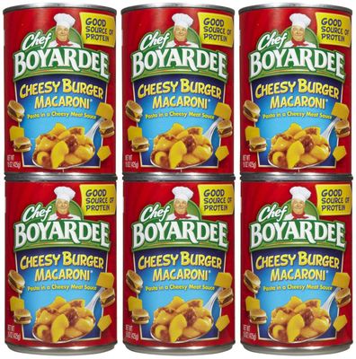 Chef Boyardee, Cheeseburger Macaroni, 15oz Can (Pack of 6)
