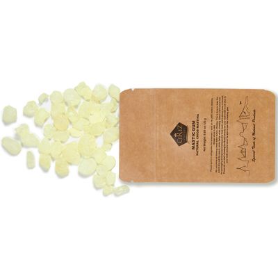 Cerez Pazari Natural Mastic Gum - Greek Chios Pure Gum - Sugarless Gum Made From Resin Of Mastiha Trees - Jaw Exerciser - Vegan, Non-GMO - 0.88 oz
