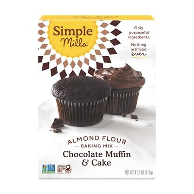 Simple Mills, Almond Flour Baking Mix Chocolate Muffin &amp; Cake, 11.2 Ounce