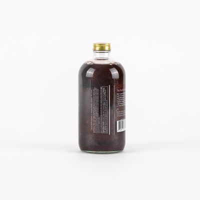 Wood Stove Kitchen - Glitter Sangria Mix | Cocktail & Mocktail Mixer - Natural Craft Syrup with Tasty Flavors - Concentrated & Alcohol Free - Aromatic, Tangerine Strawberry & Peach, 16 oz.