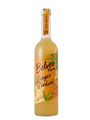 Belvoir Ginger Cordial 500ml (16.9 fl oz) | Bold and Spicy Ginger Drink Mix | Perfect for Cocktails and Mocktails | Made with Real Ginger Root | No Artificial Flavors | Vegan-Friendly